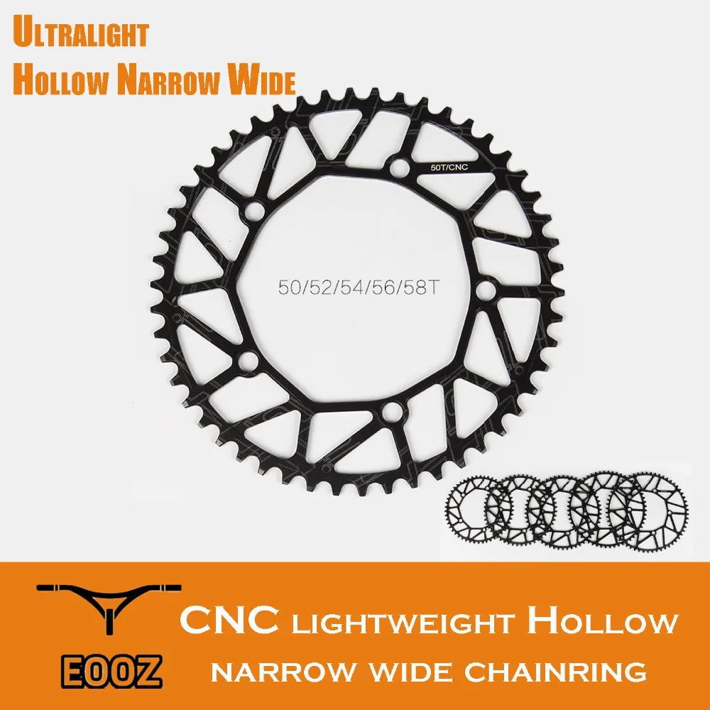 

EOOZ 130BCD Narrow Wide Chainring Round 50T 52T 54T 56T 58T Folding Bicycles Chainwheel Cycling Chainring Circle Crankset Plate