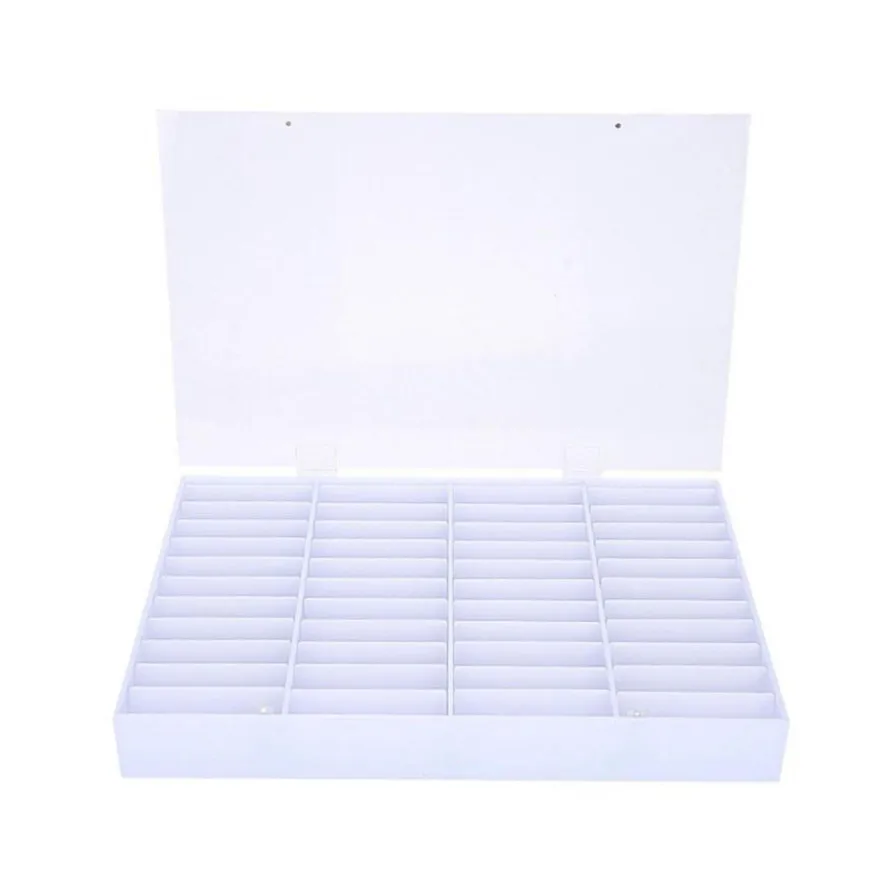 

New 1PC 44 Grid Nail Display Box Nail Art Training Practical Tips Display Holder Organizer Storage Box Nails Art Equipment 40