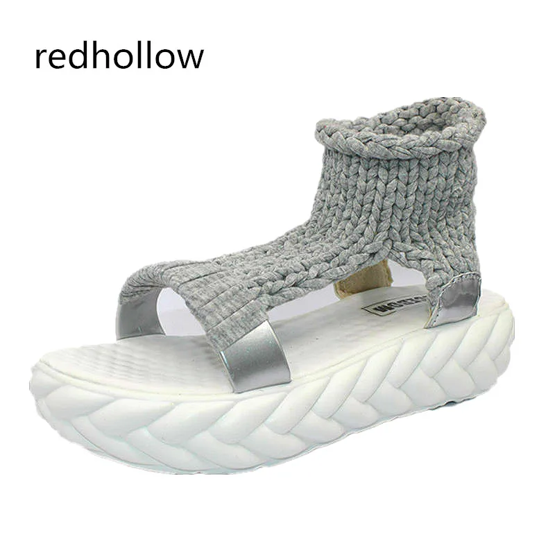 

shoes Women Sandals 2018 Summer shoes Sandals on the platform flip flops gladiator Bottom Women Shoes footwear heeled 688W
