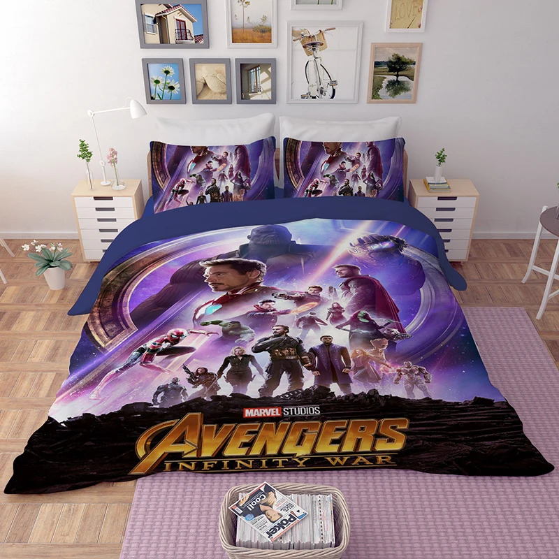 Purple The Avengers Marvel Disney Bed Covers Boy S Bedroom