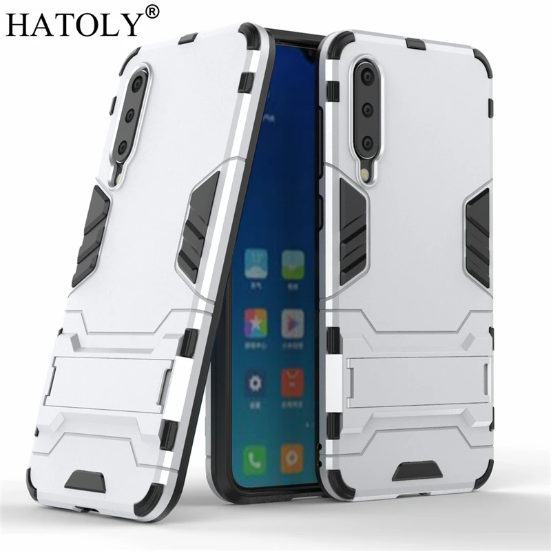 HATOLY For Armor Case Xiaomi Mi 9 SE Cases Shockproof Robot Silicone Rubber Hard Back Phone Cover For Xiaomi Mi 9 SE Mi9SE 9SE