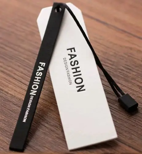 customized logo brand shape spot uv price tags for clothing printed swing tags hang tag labels ...