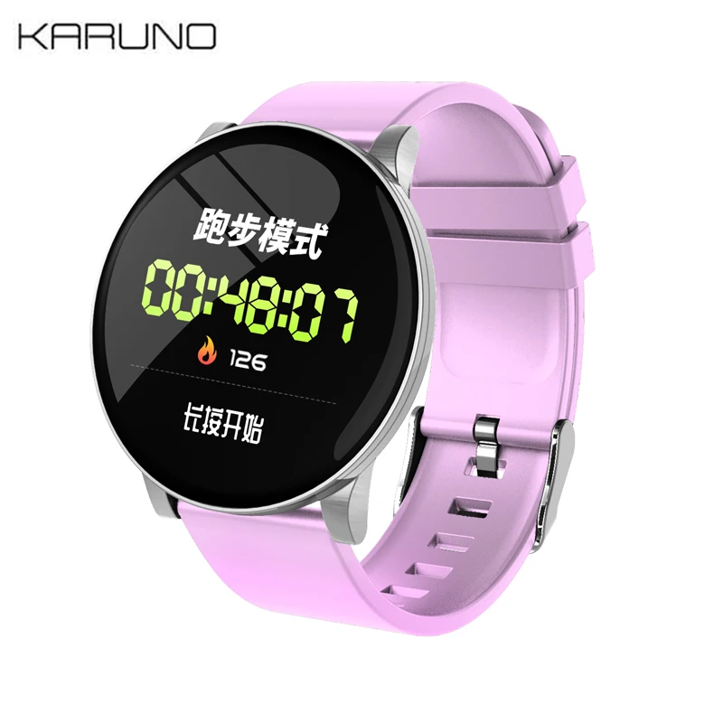 

Smart Watch W8 Fitness Smartwatch Men Clock Color Screen Blood Pressure Heart Rate Monitoring Waterproof Smart Bracelet KARUNO