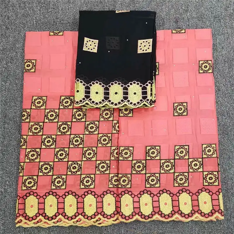 

HL!3 in 1 Swiss lace fabric 2018 latest heavy beaded embroidery African cotton fabrics Swiss voile lace popular ! P33159