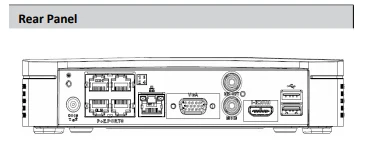 Dahua 4-канальный EZ-IP NVR Smart 1U H.265 4 порта POE сетевой видеорегистратор с разрешением до 8 МП для EZ-IP ip-камер