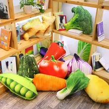22 фрукты овощи фигурный плюшевый игрушка-подушка диванная Подушка клубника манго дуриан киви лук брокколи морковь реалистичный Декор
