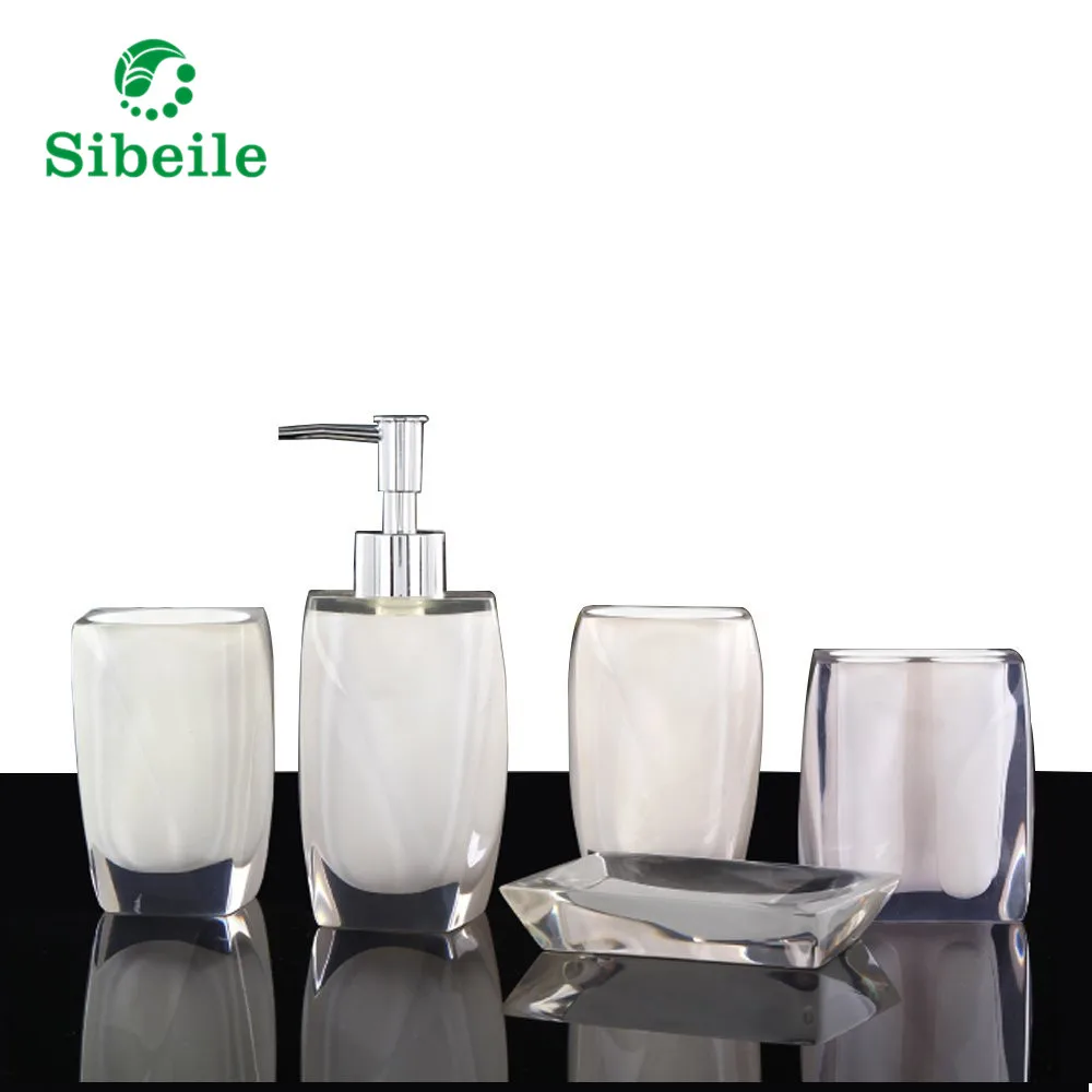 Buy SBLE 5 Piece Bathroom Accessory Set Resin Soap