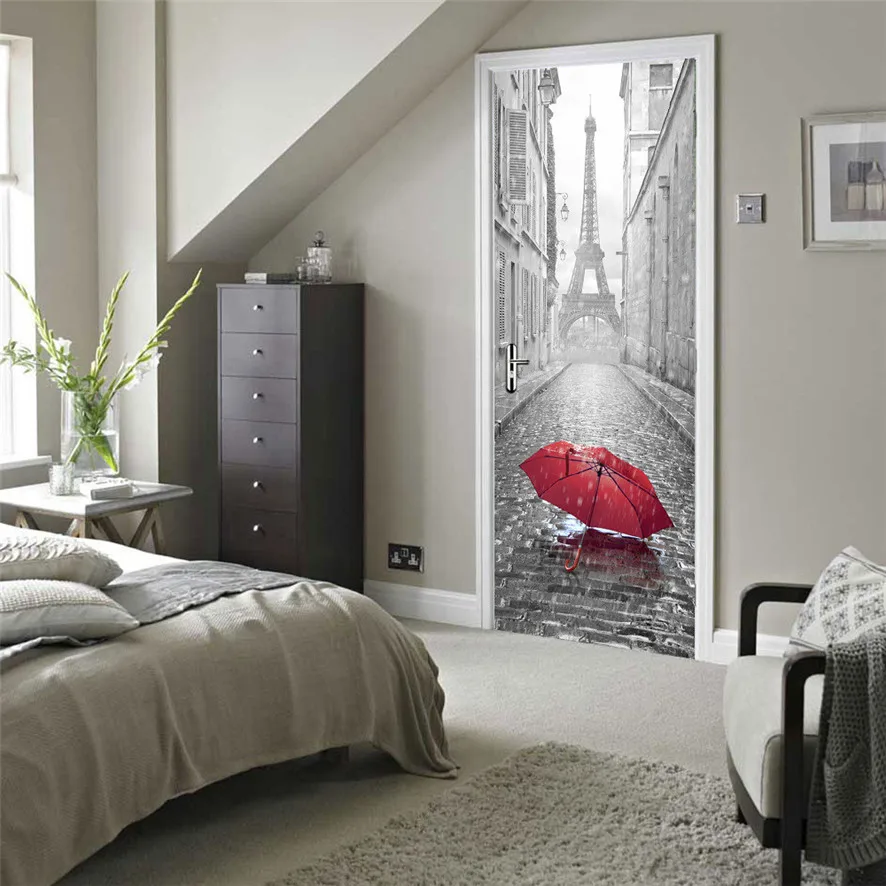 Zero 2017 3D Deur Sticker Parijs Eiffeltoren Waterdichte Sticker ... Zero 2017 3D Deur Sticker Parijs Eiffeltoren Waterdichte Sticker ...