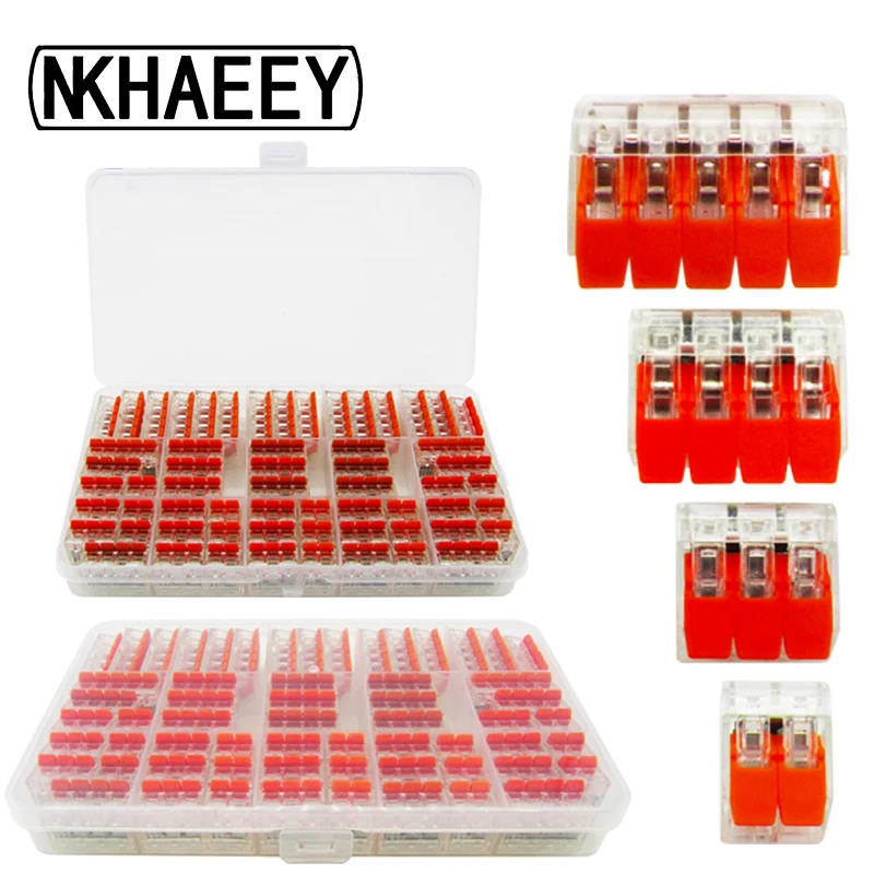 

Wago New Product 412-415 60PCS/BOX Electrical Wiring Terminals Household Wire Connectors Fast Terminals For Connection Of Wires