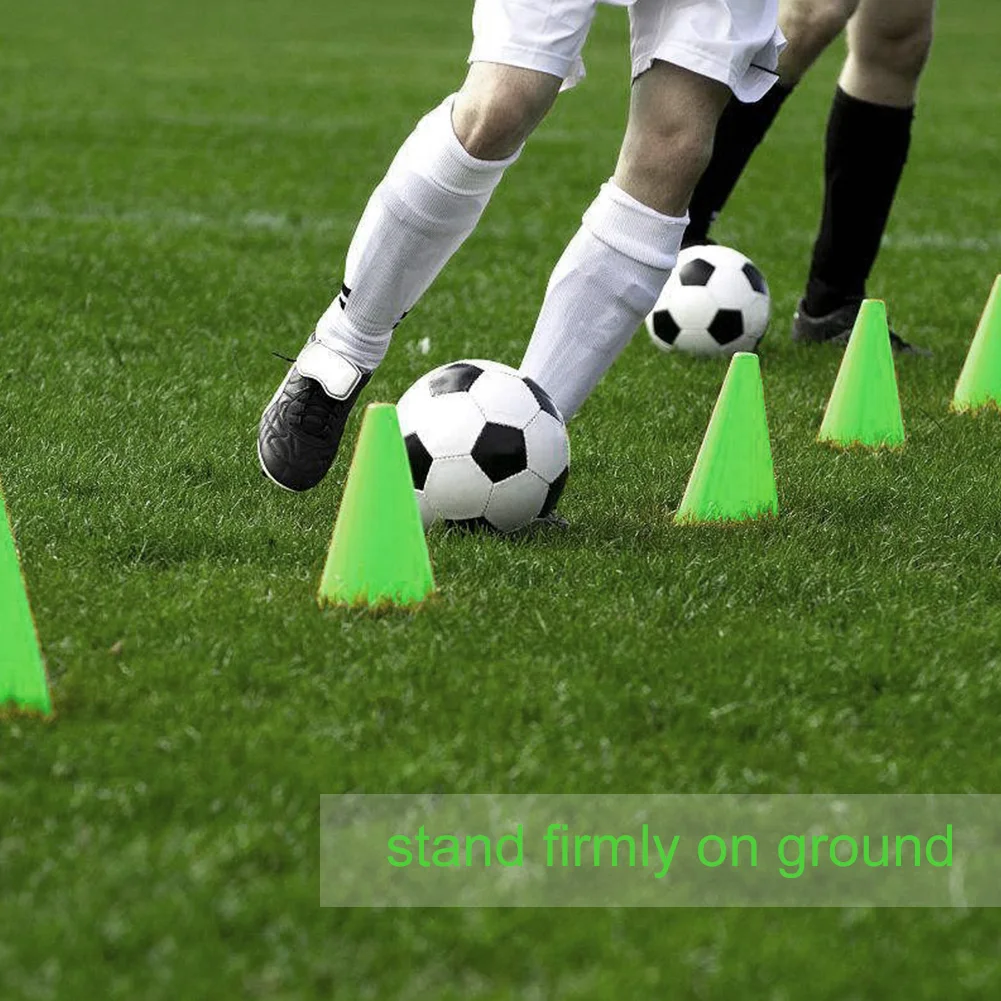 10Pcs Plastic Training Cones Sport Marking Cups Soccer Basketball Skate Marker Outdoor Activity Supplies