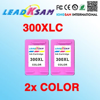 

2x leadksam color Ink cartridge compatible for hp300 300XL Deskjet D1660 D2500 2560 PhotoSmart C4635 C4680 C4780 4688