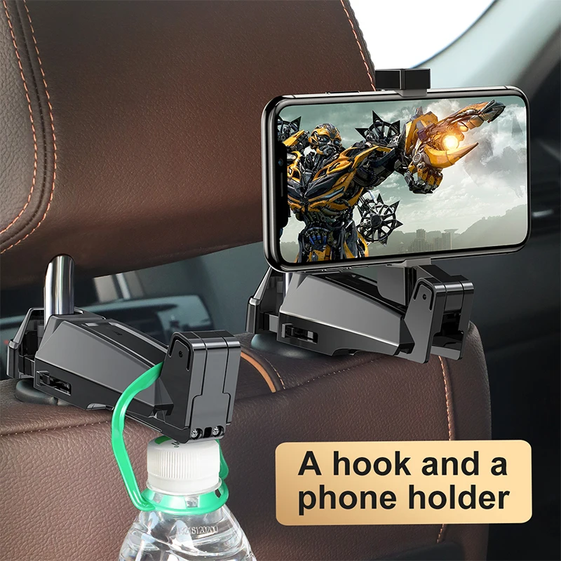  Baseus Auto Rücksitz Telefon Halter Haken Auto Fastener Clip Handy Halter Sitz Zurück Tasche Aufhän