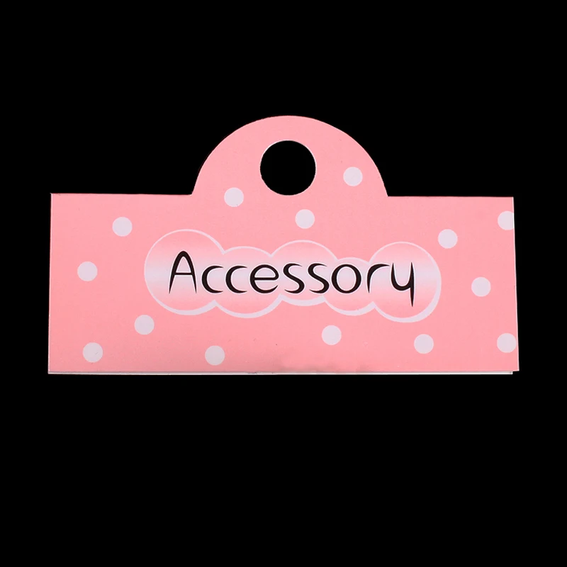 

White Cardboard Printing of Packaging Jewelry Card Head for Direct Sale by Manufacturers 6.5cm*2.5cm 100pcs