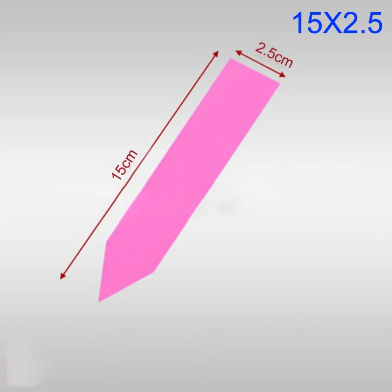 100 шт маркер для растений садовые этикетки пластиковые бирки саженцы травы 5 цветов - Цвет: Pink