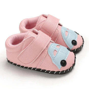 

Newborn Boys Girls Soft Shoes Antislip Baby Shoe First Walkers Moccasins 0-24Months Cute Car Skid-Proof toddler shoes 1