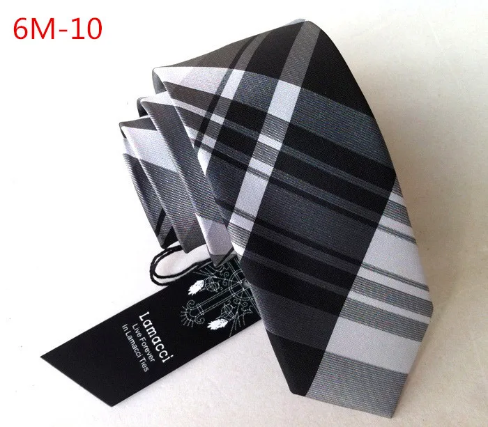 CityRaider Топ Шелковый Галстук Мужской тонкий галстук 6 см 24 цвета классические галстуки в клетку для мужчин свадебные галстуки вечерние галстуки LD007