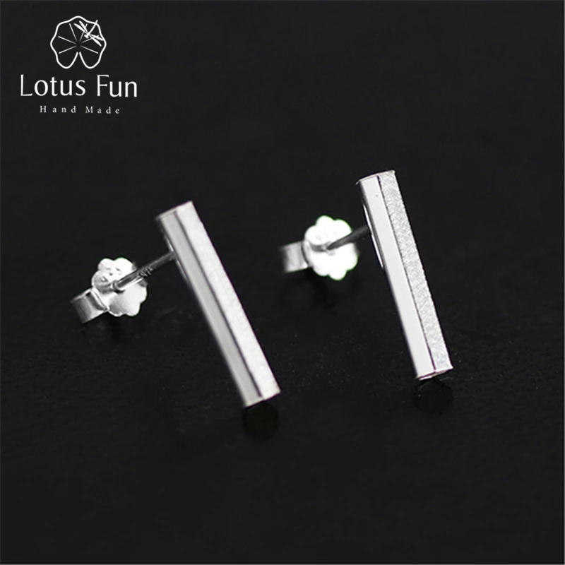 Lotus Fun Реальные Стерлингового Серебра 925 Природных Творческий Ручной Изящных