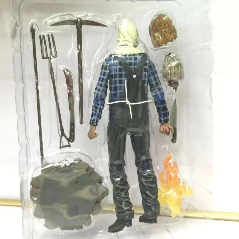 18 см NECA Friday 13th Part 2 Jason Voorhees ПВХ фигурка Коллекционная модель игрушки для Рождественский подарок