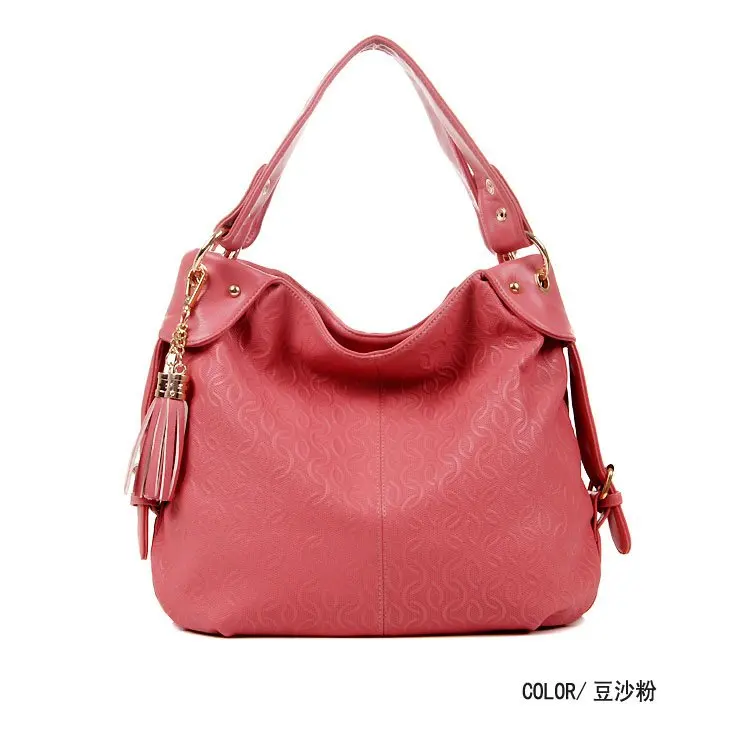 Wholesale Women's Pink Handbags Ladies Shoulder Messenger Bag Leather