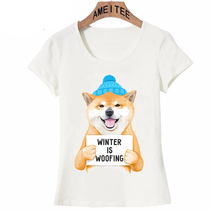 Us 74 43 Offi Love My Friends Fashion Shiba Inu Print T Shirt New Summer Women T Shirt Maiden Casual Tops Ladies Novelty Tees Female Shirts In