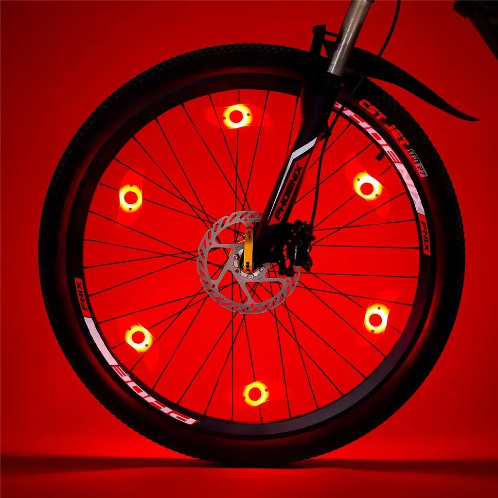 Bike Spoke Light 6PCS Bike Wheel Light Tyre Wire Bike Safety Alarm Light Brand New Bike Bicycle Cycling Spoke Wire Tire Tyre