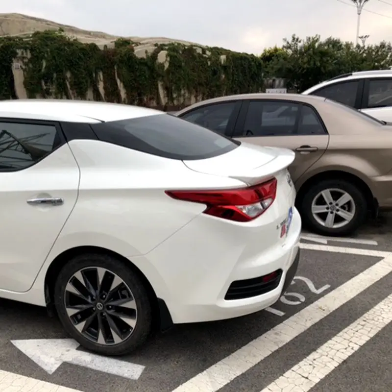 

For NISSAN Bluebird 2016 2017 2018 ABS Plastic Unpaint Exterior Rear Spoiler Tail Trunk Boot Wing Decoration Car Styling