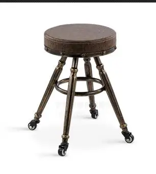 

New wrought iron rotary stool Beauty stool Makeup nail stool Shampoo massage