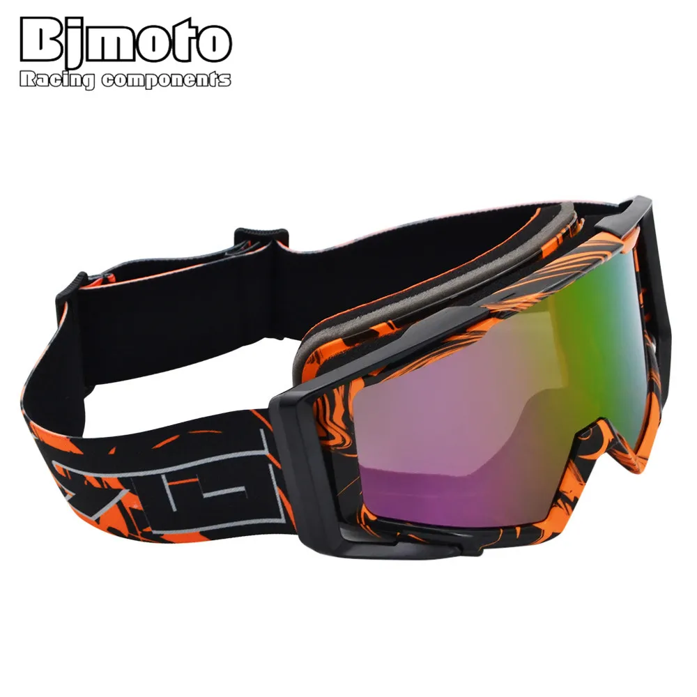 BJMOTO MG-020A-02-UV защита глаз мотоцикл красочные мотокросс шлем очки для внедорожных ATV Quad внедорожник