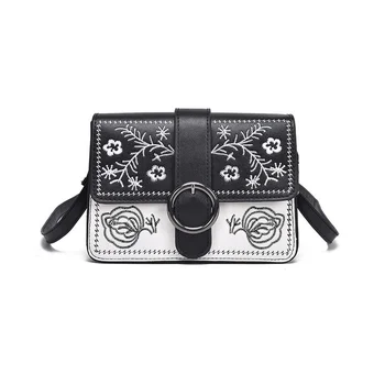 

Panelled Flower Flap Envelope Leather Women Handbag Fashion New Girls Shoulder Tote Small Mini Messenger Bag 2018 New Purse