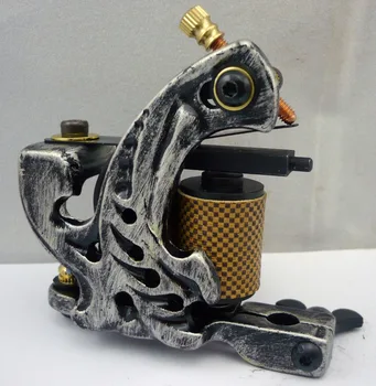 

10Pcs/lot Pro Casting Iron Tattoo Machine 10 Wraps coil stainless steel Tattoos Body Art Gun Coil Machine LPC-ITM-7016-17Q