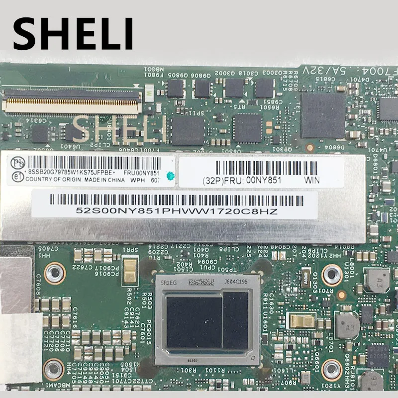 SHELI LGF-1 MB 448.04W13.0021 00NY851 материнская плата для ноутбука для lenovo ThinkPad X1-Tablet Teste Материнская плата Core m5-6Y57 SR2EG