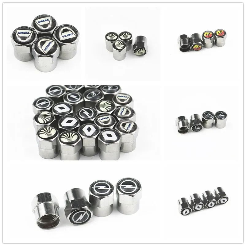 

2019 New Wheel Caps Theftproof Metal Car Wheel Tires Valves Tyre Stem Air valve Caps Airtight Cove