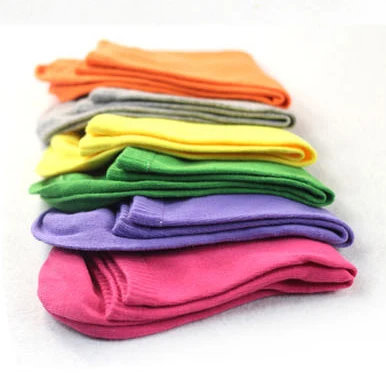 Hot Sale Fashion Spring Autumn Winter Women Solid Candy pure Colors Short Sock Suits For 34-41 Yards Cute socks Free Shipping