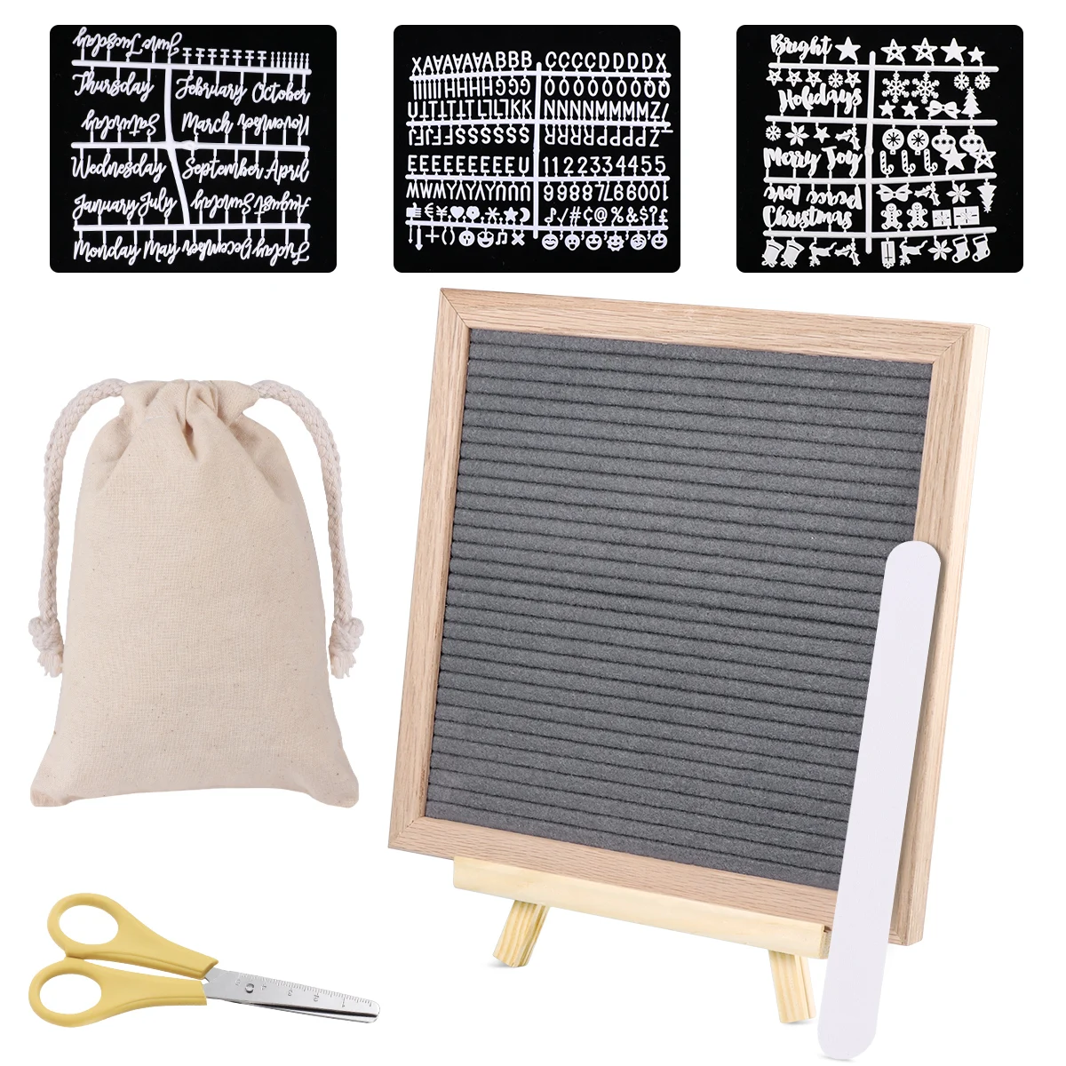 10x10 дюймов войлочная доска с буквами DIY деревянная наборы доски объявлений для