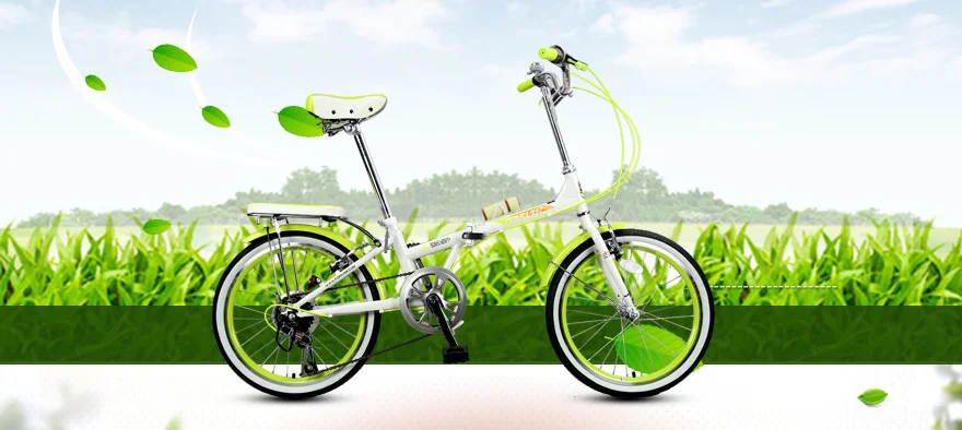 FOREVER складной велосипед Highcarbon двойной стальной v-тормоз с переменной скоростью велосипед ATA speed 7 Дамский велосипед с держателем для бутылки воды 20 дюймов