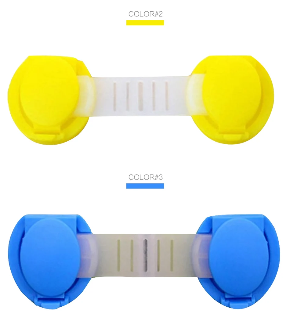Cabinet Safety Lock 10Pcs/Lot Drawer Door Cabinet Cupboard Toilet Kids Safety Locks for Infant Security Plastic Baby Safety Lock Children Protection