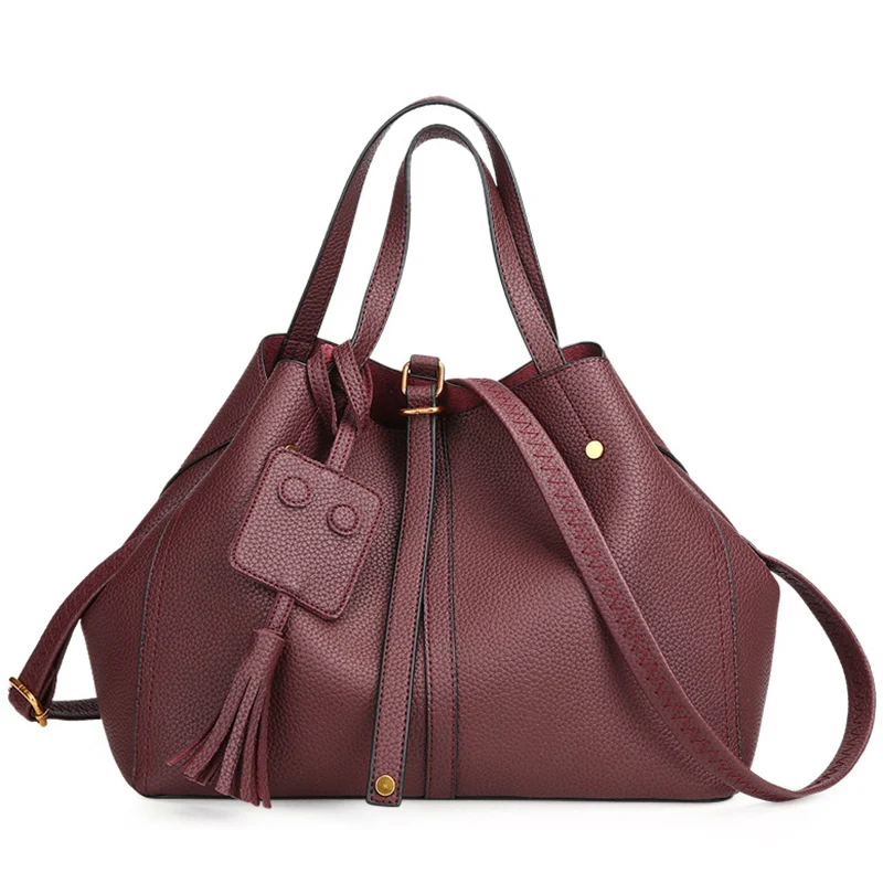 

2019 New Fashion Girls Cute Bags Bucket PU Leather Shoulder Bags For Women Designer Handbags Ladies Small Crossbody Bucket Bags