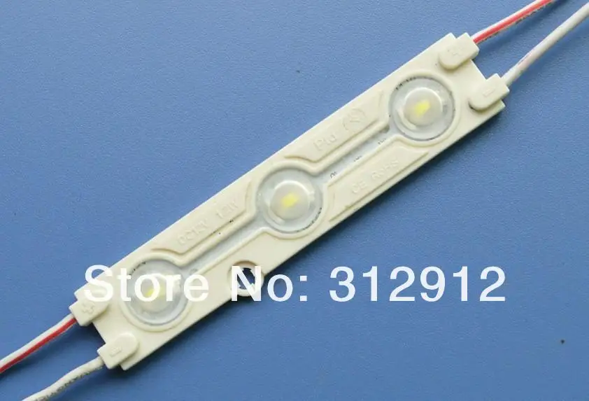 20 шт. 5730 SMD LED модуль; высокий яркий; 0.72 Вт; IP65; DC12V; 150-160lm; размер: 81 мм * 16 мм