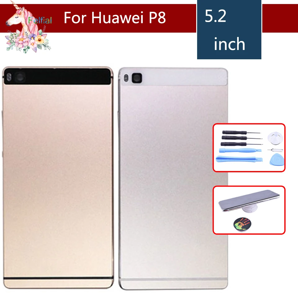 5," для huawei P8 GRA_L09 GRA_UL00 GRA-L09 GRA-UL00 задняя крышка батарейного отсека задняя дверь Корпус чехол части шасси задняя Замена