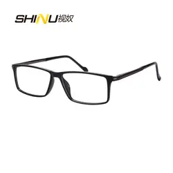 Стильный квадратный TR90 оптические очки унисекс Рамка Для женщин мужские легкие оправы для очков SH051