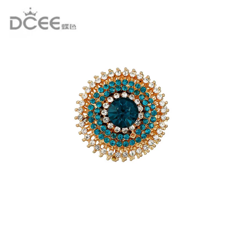 

DCEE newest strong Magnet Brooch Exquisite Rhinestone Magnetic Brooches For Women Muslim Style Scarf Clips Two-sided