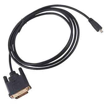 

50PCS 1M 1.8M Micro HDMI Male to DVI DVI-D 24+1 Male Cable Cord for EVO XT800 Acer A500