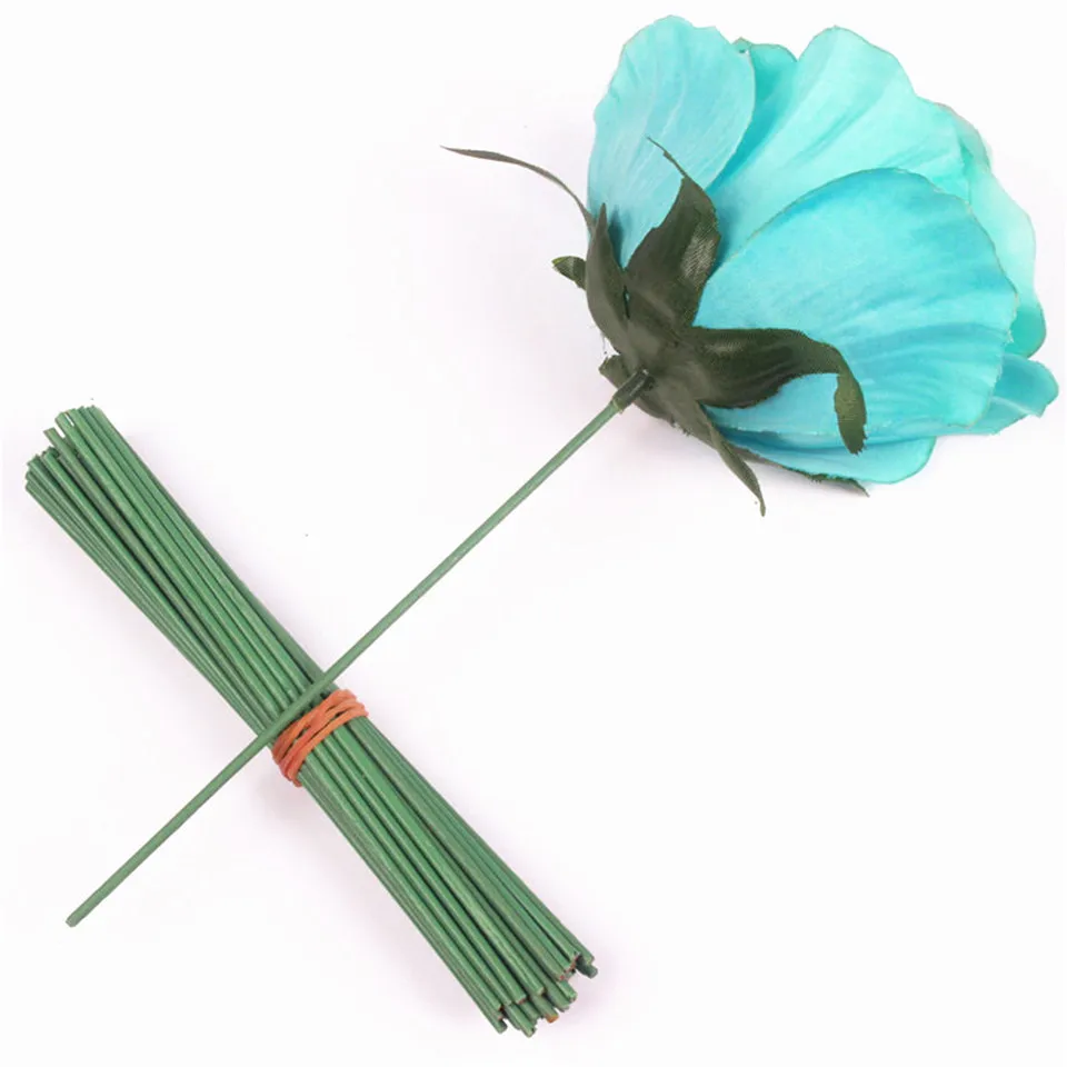 Аксессуар для головы пиона розы гортензии, содержащий проволочный искусственный цветок для украшения свадьбы