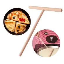 1 шт. фруктовая подставка блинная деревянная Мула деревянная клюшка антипригарная деревянная лопатка 12*17 см Diy бамбуковая круглая плот кухонные инструменты для пирога
