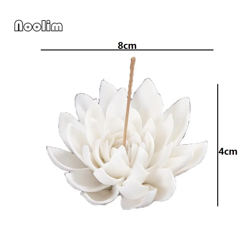 Керамическая горелка для благовоний в виде лотоса домашний декор подставка для ароматических палочек буддистская кадильница для ароматерапии для домашнего офиса гостиной Чайный домик