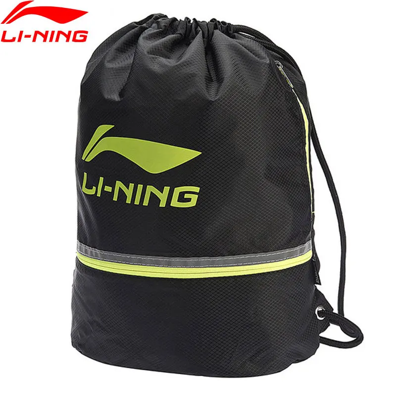 Li-Ning унисекс спортивные сумки 21л полиэстер Регулируемая струна большой емкости Переносная Сумка для обуви подкладка спортивный рюкзак ABLN066 ZYF302