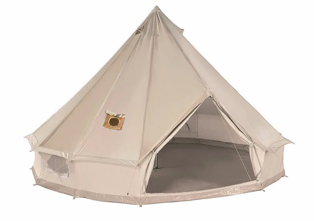 Tente 4 Saisons Avec Poêle DANCHEL 5 M toile de coton cloche tente avec deux vestes de poêle