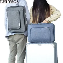 LHLYSGS יוניסקס מעצב מותג אופנה קיבולת גדולה תיק נסיעות עגלת תיק מטען מזוודה עמיד למים Ba כתף מטען