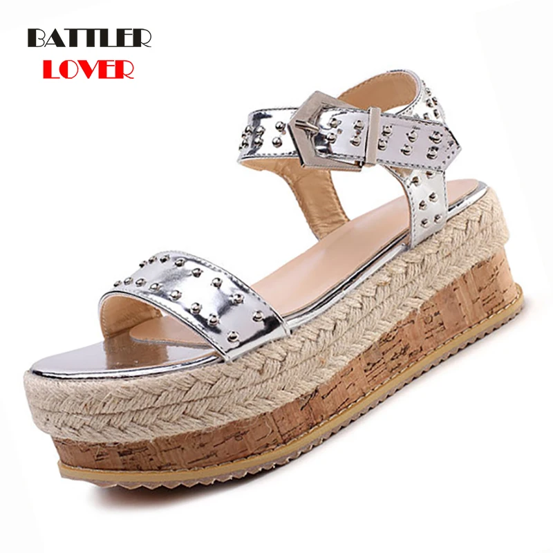 Wedges Shoes For Women High Heels Sandals Summer Shoes 2019 Flip Flop Sandal Chaussures Femme Platform Sandals Plus Size 35-42