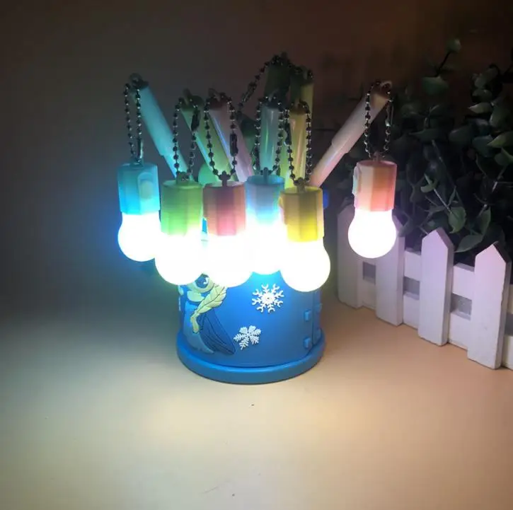 4 шт кавайный конфетный цвет светящаяся лампочка гелевая ручка DIY офисные канцелярские принадлежности Школьные принадлежности гладкое письмо черные чернила ручка